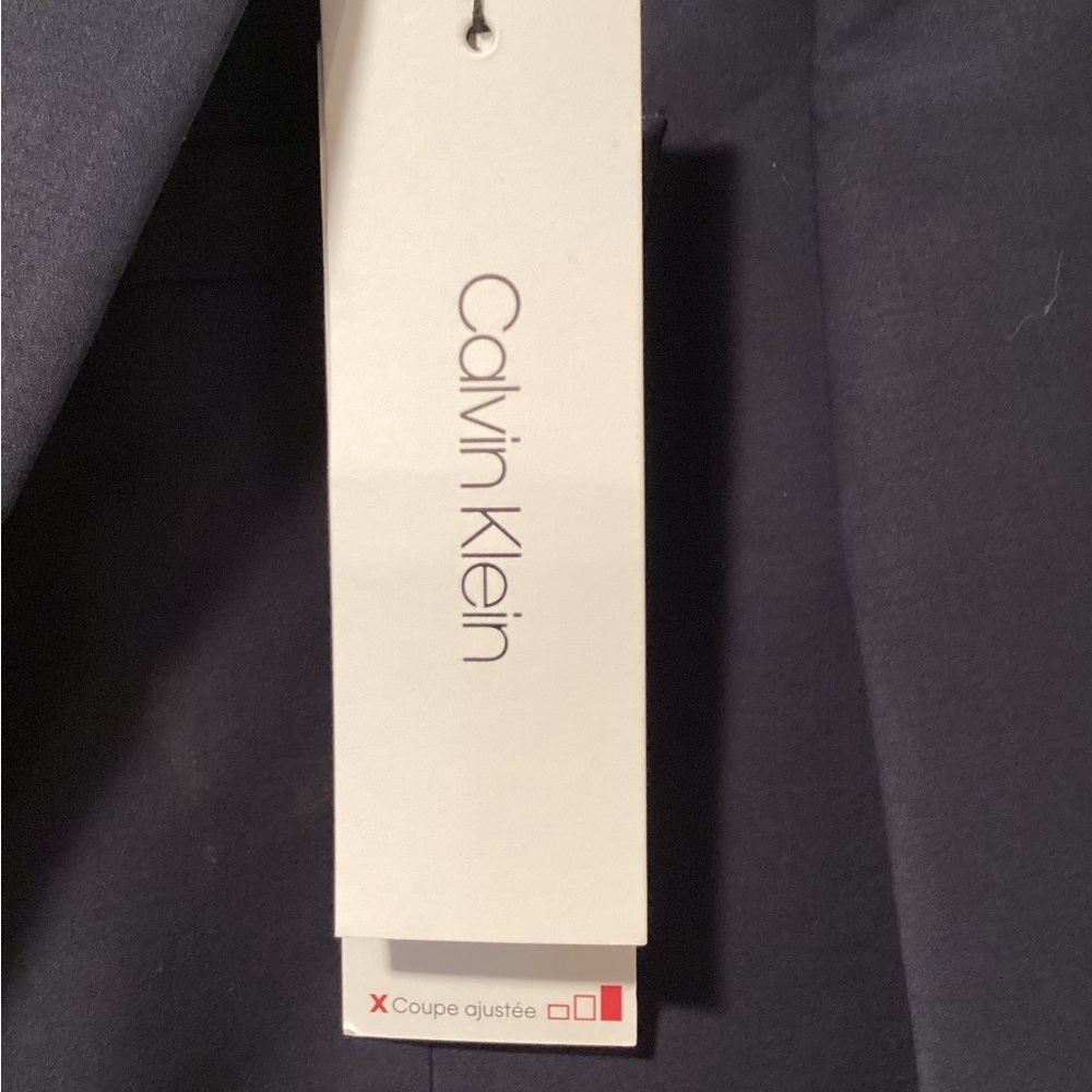 NWT Calvin Klein Size 40R Charcoal Sport Coat with Notched Lapel‎ - Picture 3 of 5